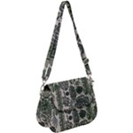 Plants Leaves Boho Botany Foliage Saddle Handbag