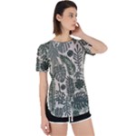 Plants Leaves Boho Botany Foliage Perpetual Short Sleeve T-Shirt