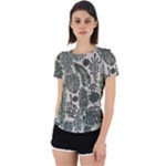 Plants Leaves Boho Botany Foliage Back Cut Out Sport T-Shirt