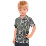 Plants Leaves Boho Botany Foliage Kids  Polo T-Shirt