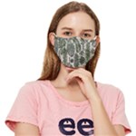 Plants Leaves Boho Botany Foliage Fitted Cloth Face Mask (Adult)