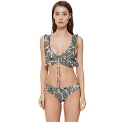 Low Cut Ruffle Edge Bikini Set 