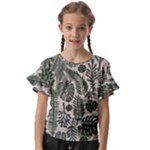 Plants Leaves Boho Botany Foliage Kids  Cut Out Flutter Sleeves