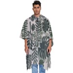 Plants Leaves Boho Botany Foliage Men s Hooded Rain Ponchos