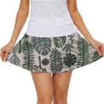 Plants Leaves Boho Botany Foliage Women s Skort