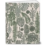 Plants Leaves Boho Botany Foliage 8  x 10  Hardcover Notebook
