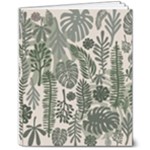 Plants Leaves Boho Botany Foliage 8  x 10  Softcover Notebook