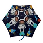 Boy Spaceman Space Rocket Ufo Planets Stars Mini Folding Umbrellas