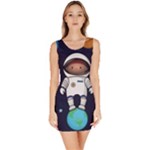 Boy Spaceman Space Rocket Ufo Planets Stars Bodycon Dress