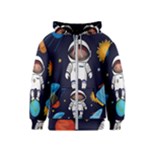 Boy Spaceman Space Rocket Ufo Planets Stars Kids  Zipper Hoodie