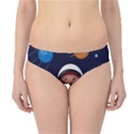 Boy Spaceman Space Rocket Ufo Planets Stars Hipster Bikini Bottoms