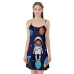 Boy Spaceman Space Rocket Ufo Planets Stars Satin Night Slip