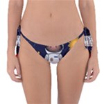 Boy Spaceman Space Rocket Ufo Planets Stars Reversible Bikini Bottoms