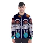 Boy Spaceman Space Rocket Ufo Planets Stars Men s Windbreaker