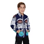 Boy Spaceman Space Rocket Ufo Planets Stars Kids  Windbreaker