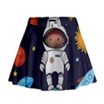 Boy Spaceman Space Rocket Ufo Planets Stars Mini Flare Skirt