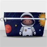 Boy Spaceman Space Rocket Ufo Planets Stars Handbag Organizer