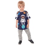 Boy Spaceman Space Rocket Ufo Planets Stars Kids  Raglan T-Shirt