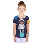 Boy Spaceman Space Rocket Ufo Planets Stars Kids  One Piece T-Shirt