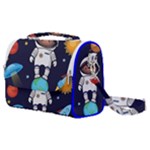 Boy Spaceman Space Rocket Ufo Planets Stars Satchel Shoulder Bag