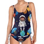 Boy Spaceman Space Rocket Ufo Planets Stars Tankini Set