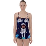 Boy Spaceman Space Rocket Ufo Planets Stars Babydoll Tankini Set