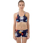 Boy Spaceman Space Rocket Ufo Planets Stars Back Web Gym Set