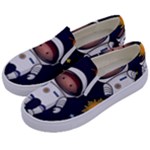 Boy Spaceman Space Rocket Ufo Planets Stars Kids  Canvas Slip Ons