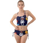 Boy Spaceman Space Rocket Ufo Planets Stars Mini Tank Bikini Set