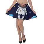 Boy Spaceman Space Rocket Ufo Planets Stars Velvet Skater Skirt