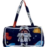 Boy Spaceman Space Rocket Ufo Planets Stars Multi Function Bag