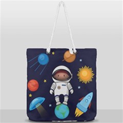 Full Print Rope Handle Tote (Large) 
