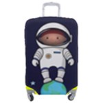 Boy Spaceman Space Rocket Ufo Planets Stars Luggage Cover (Medium)