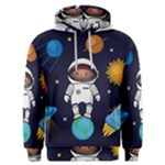 Boy Spaceman Space Rocket Ufo Planets Stars Men s Overhead Hoodie