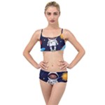 Boy Spaceman Space Rocket Ufo Planets Stars Layered Top Bikini Set
