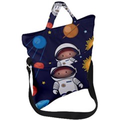 Fold Over Handle Tote Bag 