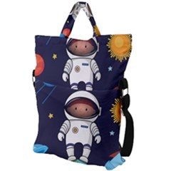 Fold Over Handle Tote Bag 