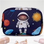 Boy Spaceman Space Rocket Ufo Planets Stars Make Up Pouch (Small)