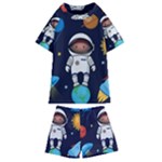 Boy Spaceman Space Rocket Ufo Planets Stars Kids  Swim T-Shirt and Shorts Set
