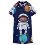 Boy Spaceman Space Rocket Ufo Planets Stars Kids  Boyleg Half Suit Swimwear