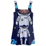 Boy Spaceman Space Rocket Ufo Planets Stars Kids  Layered Skirt Swimsuit