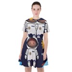 Boy Spaceman Space Rocket Ufo Planets Stars Sailor Dress