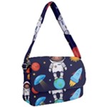 Boy Spaceman Space Rocket Ufo Planets Stars Courier Bag