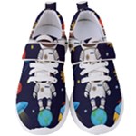 Boy Spaceman Space Rocket Ufo Planets Stars Women s Velcro Strap Shoes