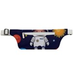 Boy Spaceman Space Rocket Ufo Planets Stars Active Waist Bag