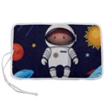 Boy Spaceman Space Rocket Ufo Planets Stars Pen Storage Case (M)