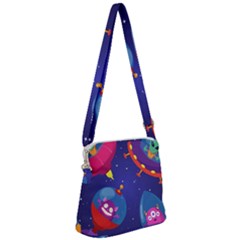 Zipper Messenger Bag 