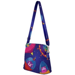 Zipper Messenger Bag 
