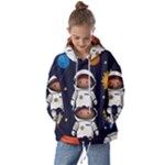 Boy Spaceman Space Rocket Ufo Planets Stars Kids  Oversized Hoodie