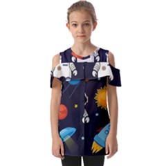 Fold Over Open Sleeve Top 